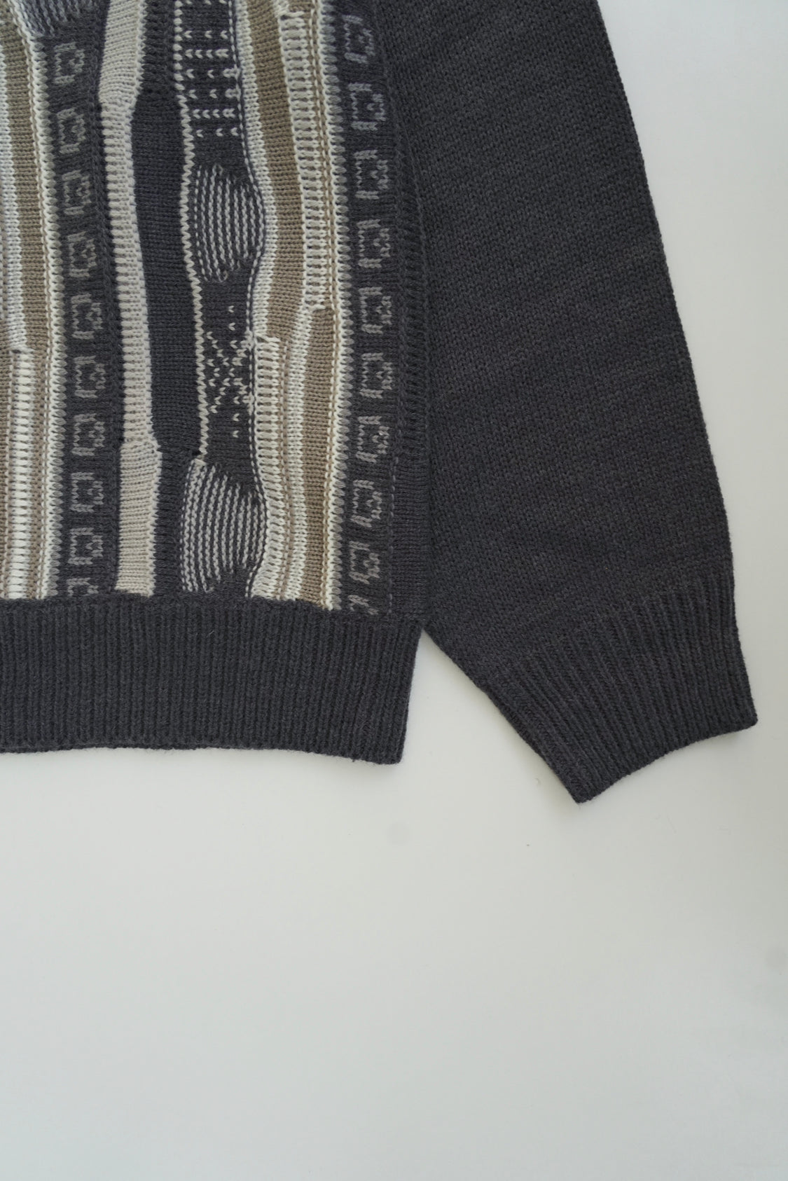 retro half zip knit