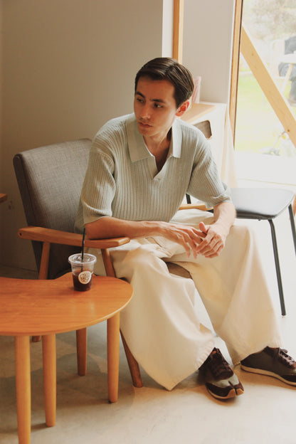 loop skipper knit polo