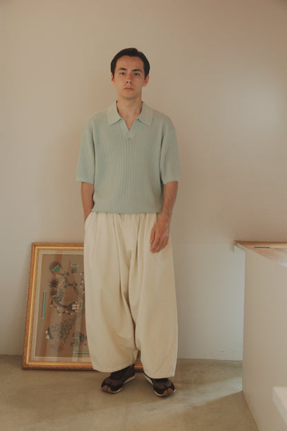 loop skipper knit polo