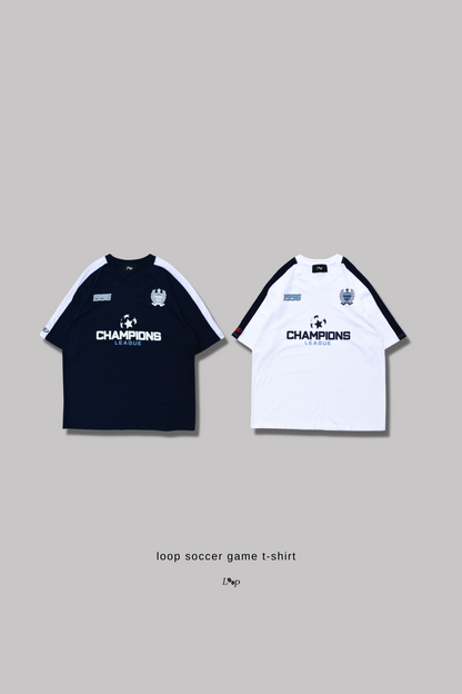 loop soccer game t-shirt