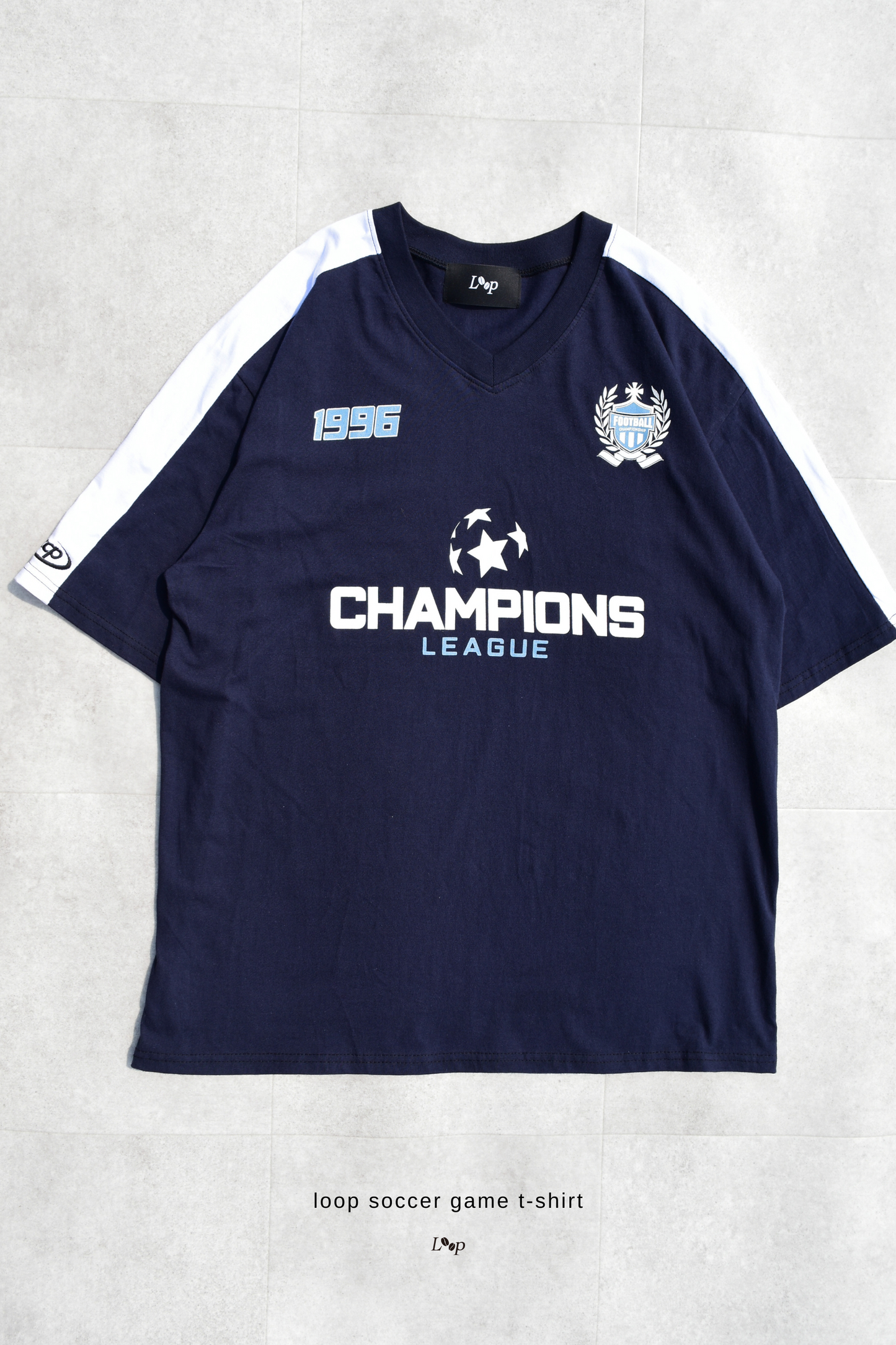 loop soccer game t-shirt