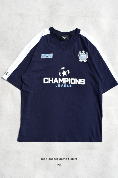 loop soccer game t-shirt