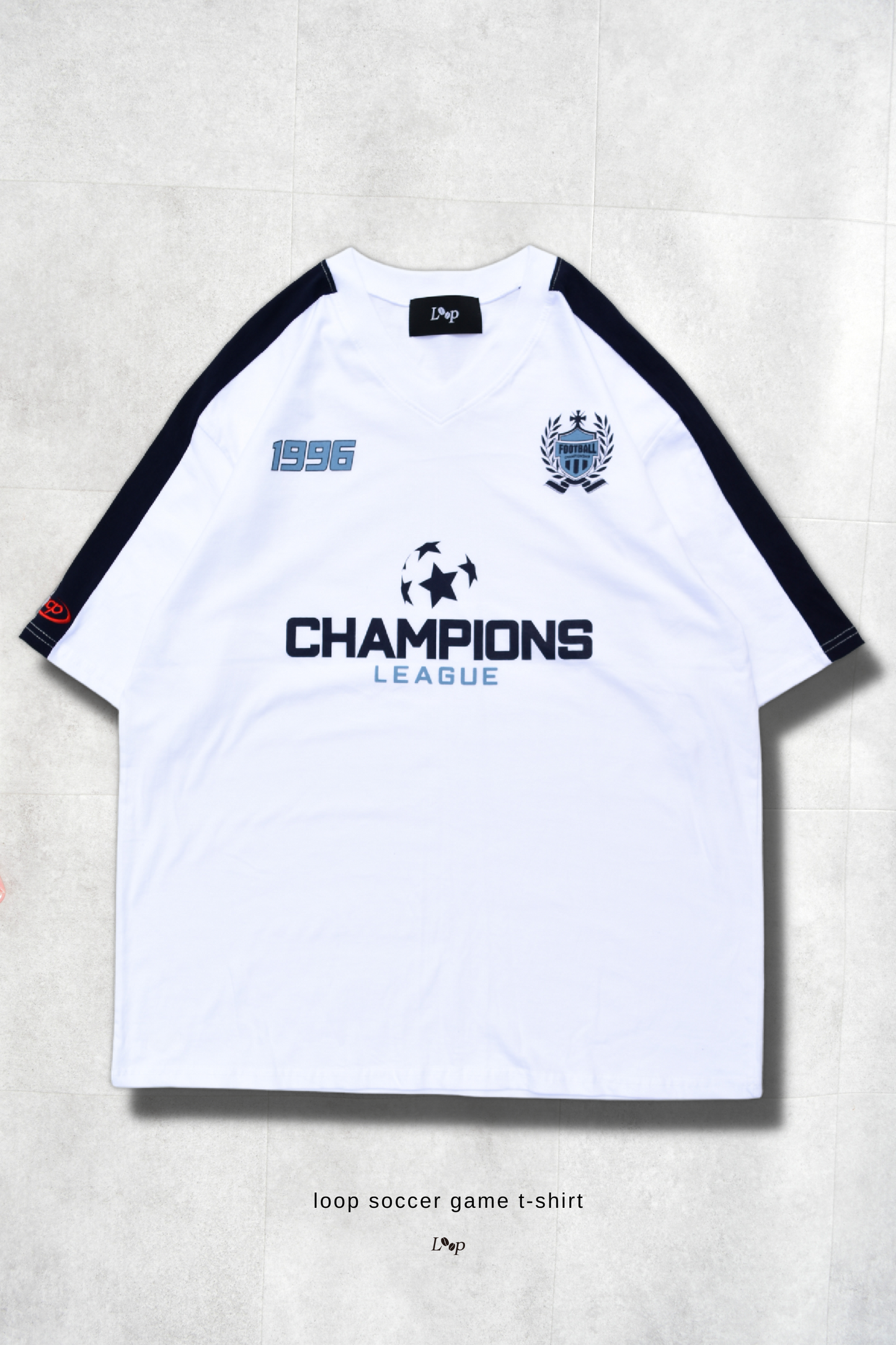 loop soccer game t-shirt