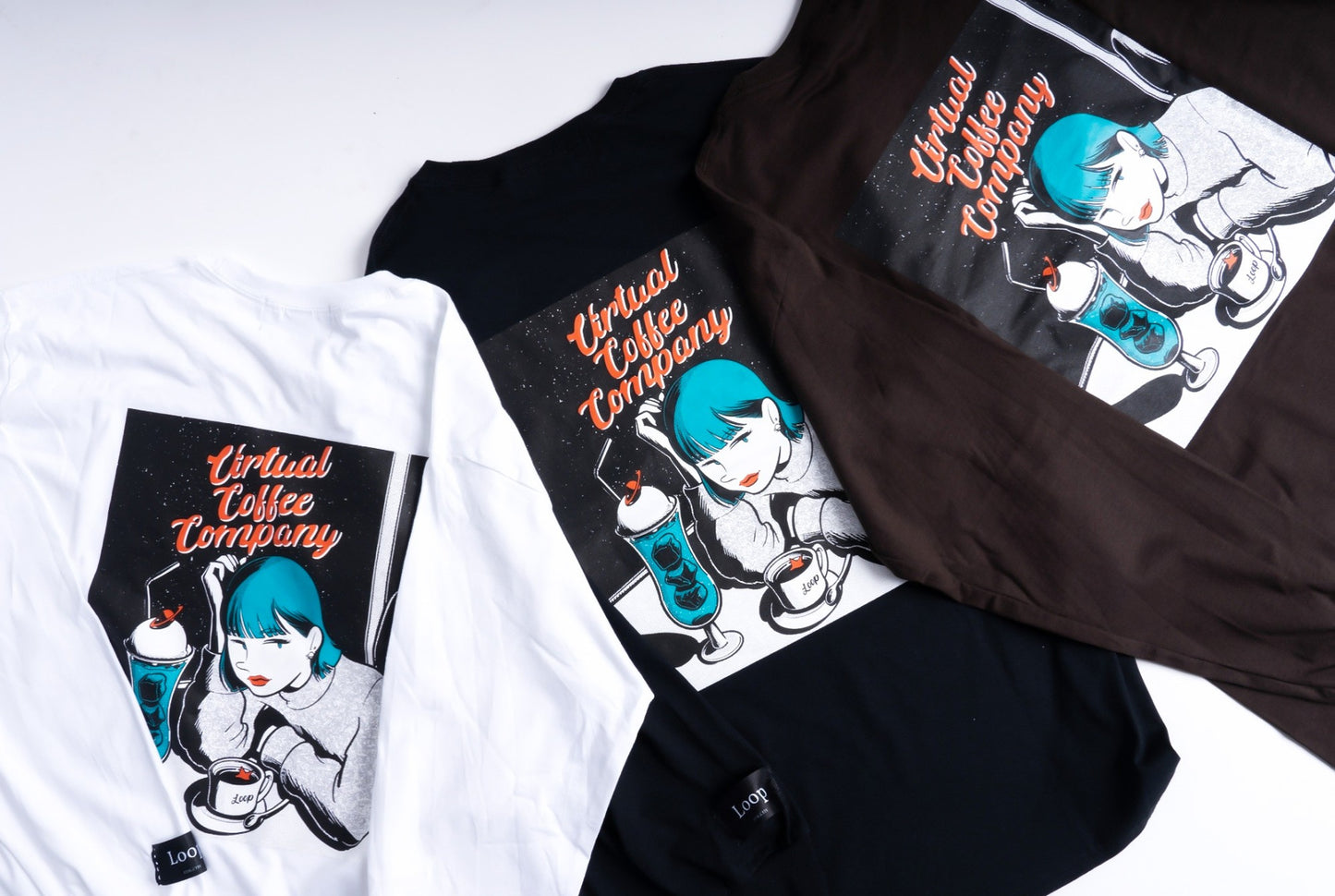 Loop×ichika virtual coffee conpany long-t