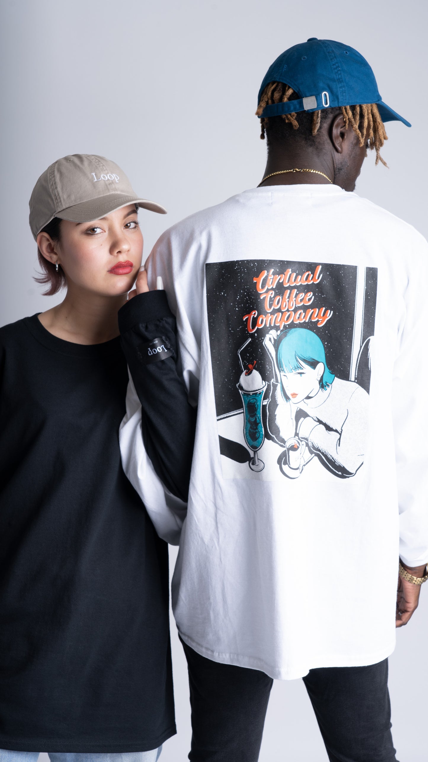 Loop×ichika virtual coffee conpany long-t