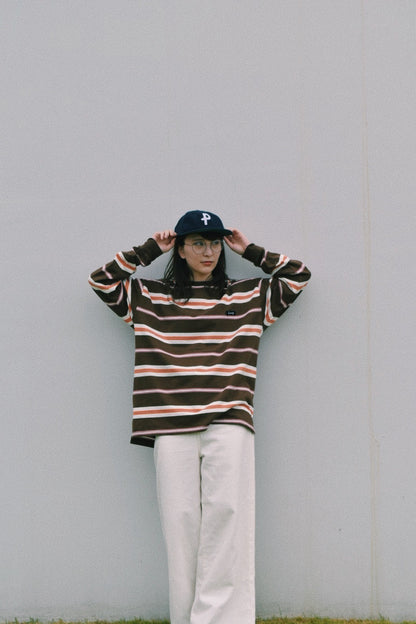 Loop border long t-shirt
