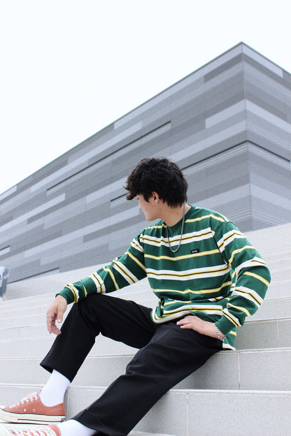 Loop border long t-shirt