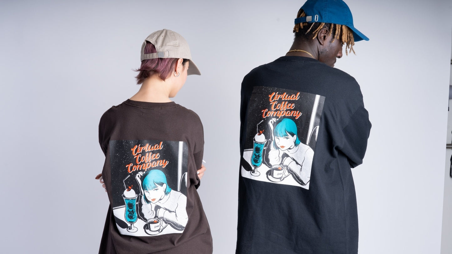 Loop×ichika virtual coffee conpany long-t