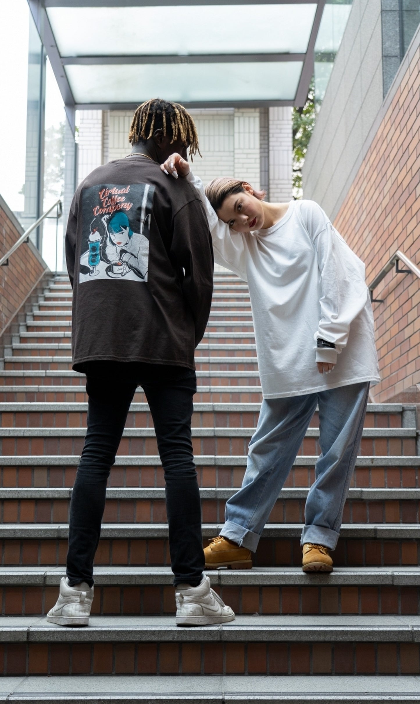 Loop×ichika virtual coffee conpany long-t