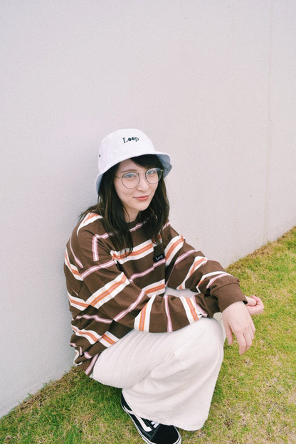 Loop border long t-shirt