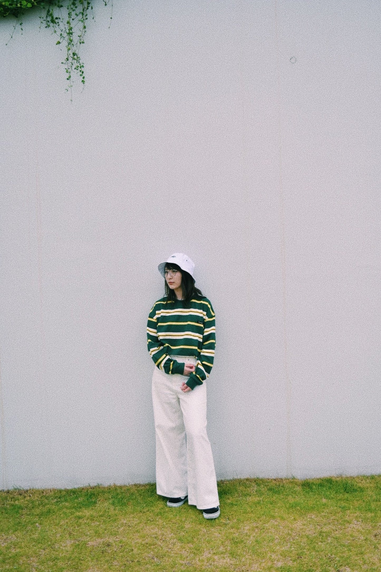 Loop border long t-shirt