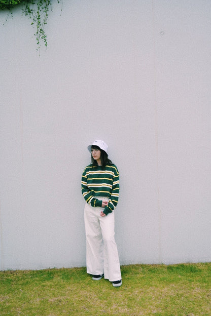 Loop border long t-shirt