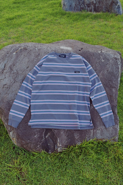 Loop border long t-shirt