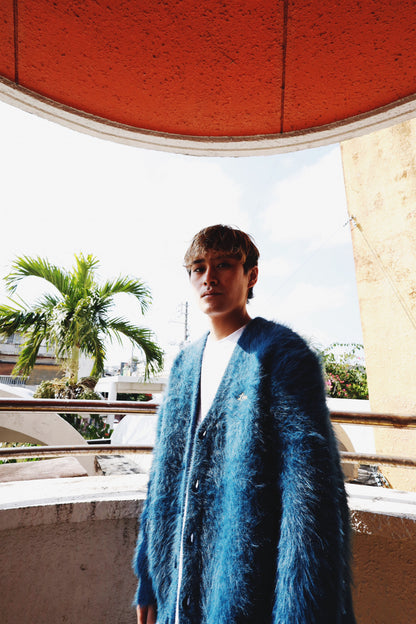 MOHAIR LIKE KNIT CARDIGAN