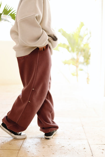 WIDE FLARE SWEAT PANTS