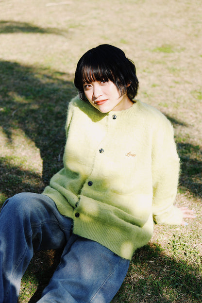 CREW NECK KNIT CARDIGAN