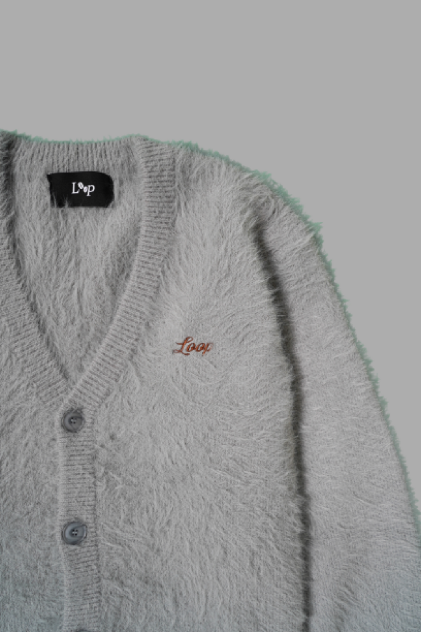 MOHAIR LIKE KNIT CARDIGAN