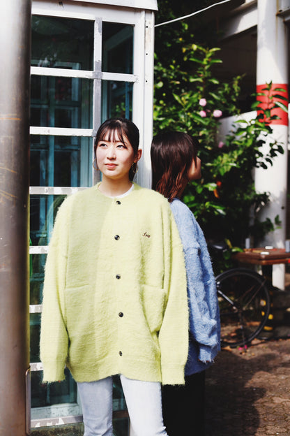 CREW NECK KNIT CARDIGAN