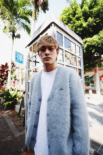 MOHAIR LIKE KNIT CARDIGAN
