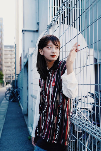 retro knit vest