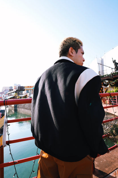 LOOP LEATHER STADIUM JACKET