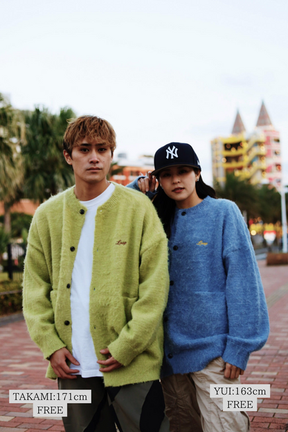 CREW NECK KNIT CARDIGAN