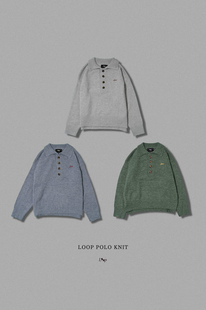 LOOP POLO KNIT【残り僅か】