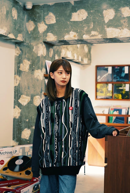 retro knit vest