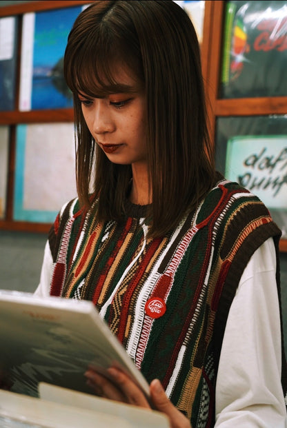 retro knit vest