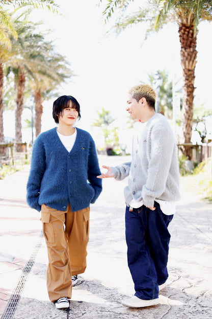 MOHAIR LIKE KNIT CARDIGAN