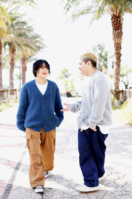 MOHAIR LIKE KNIT CARDIGAN