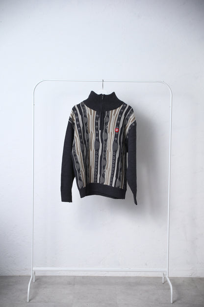 retro half zip knit
