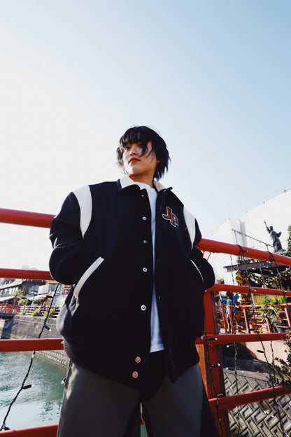 LOOP LEATHER STADIUM JACKET