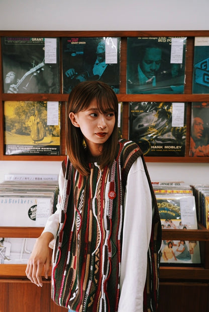 retro knit vest
