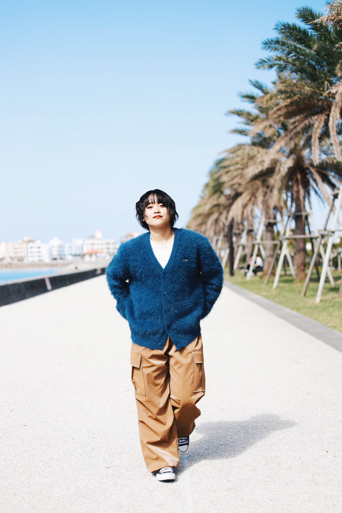 MOHAIR LIKE KNIT CARDIGAN
