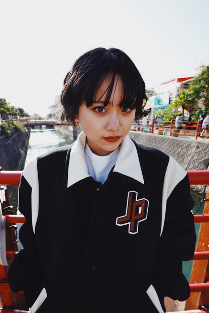 LOOP LEATHER STADIUM JACKET
