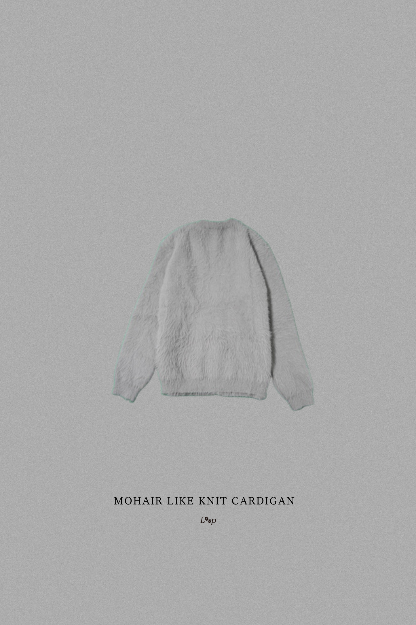 MOHAIR LIKE KNIT CARDIGAN