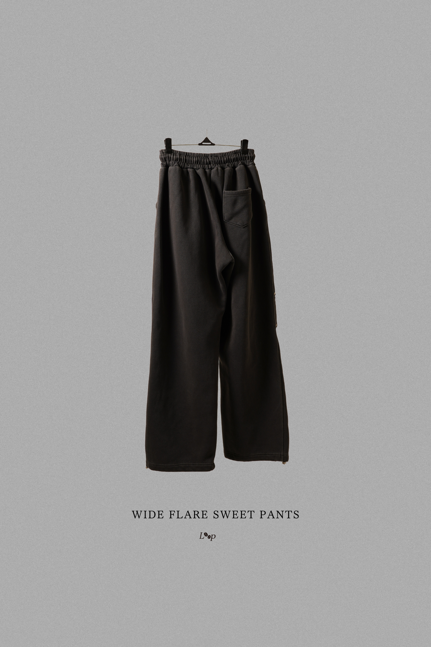 WIDE FLARE SWEAT PANTS