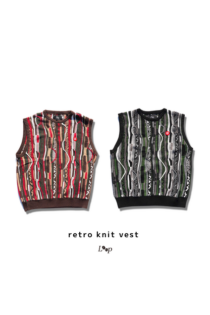 retro knit vest