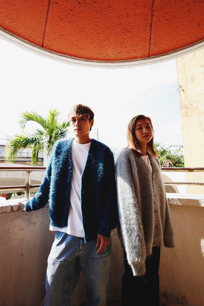 MOHAIR LIKE KNIT CARDIGAN