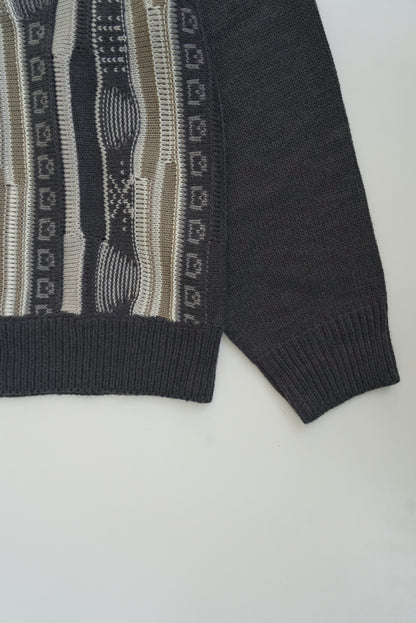 retro half zip knit