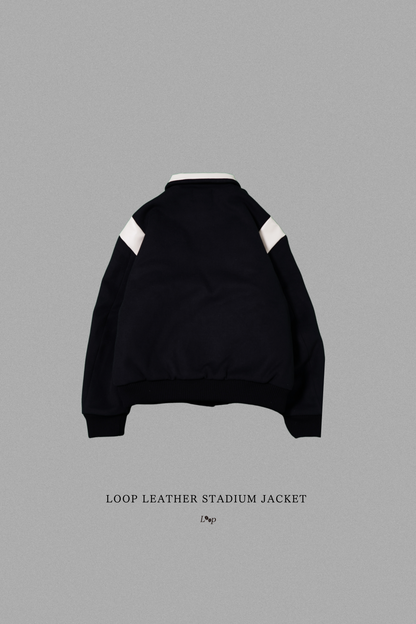 LOOP LEATHER STADIUM JACKET