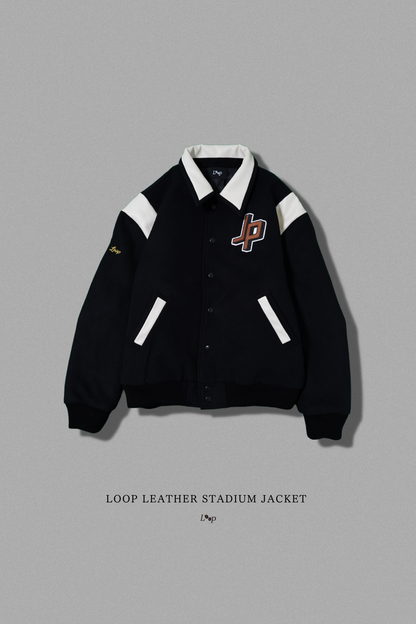 LOOP LEATHER STADIUM JACKET
