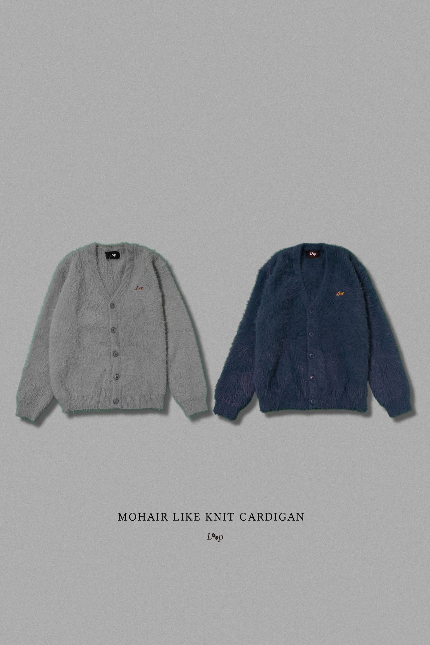 MOHAIR LIKE KNIT CARDIGAN