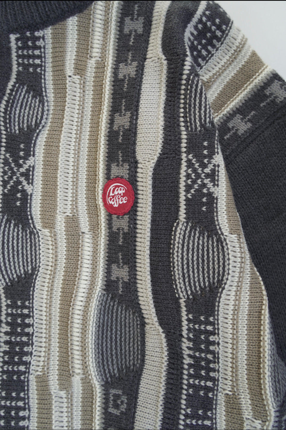 retro half zip knit